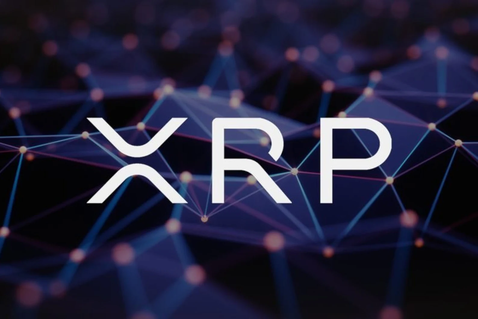 XRP logo above a digital blockchain background with court documents, representing the ongoing SEC vs Ripple case
